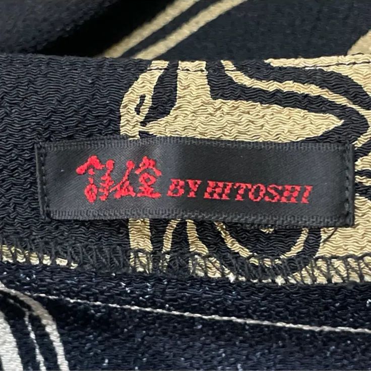 詩仙堂 BY HITOSHI 和柄 ノーカラージャケット ちりめん - メルカリ