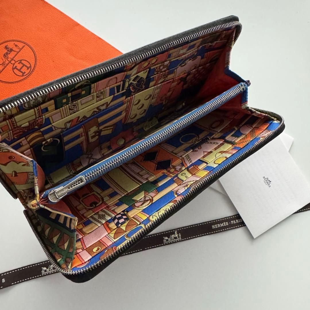 美品】 179 HERMES エルメス アザップ シルクイン 長財布 - メルカリ