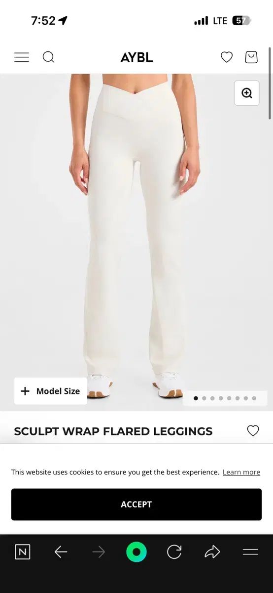 AYBL スカルプト Rab フ レギンス アイボリー s