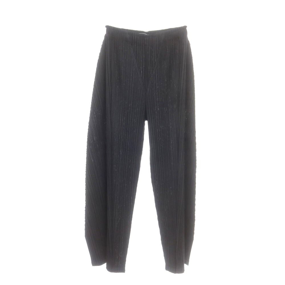 プリーツプリーズ PLEATS PLEASE 秋冬 ポリエステル系 プリーツ イージーパンツ ブラック サイズ表記なし L位 レディース