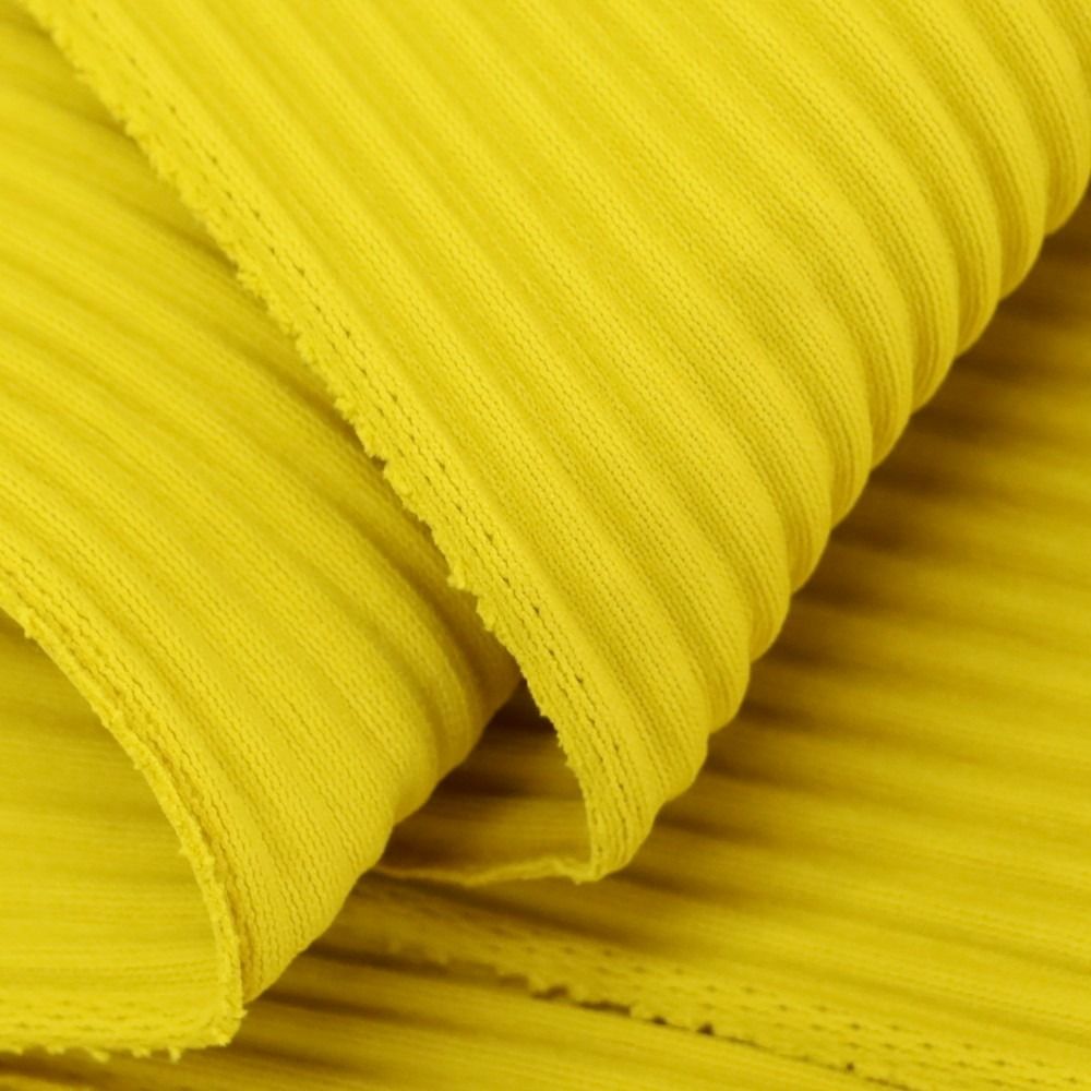 ミー イッセイミヤケ me ISSEY MIYAKE 秋冬 ポリエステル系 プリーツ イージーパンツ イエロー系 サイズ表記なし M位 レディース