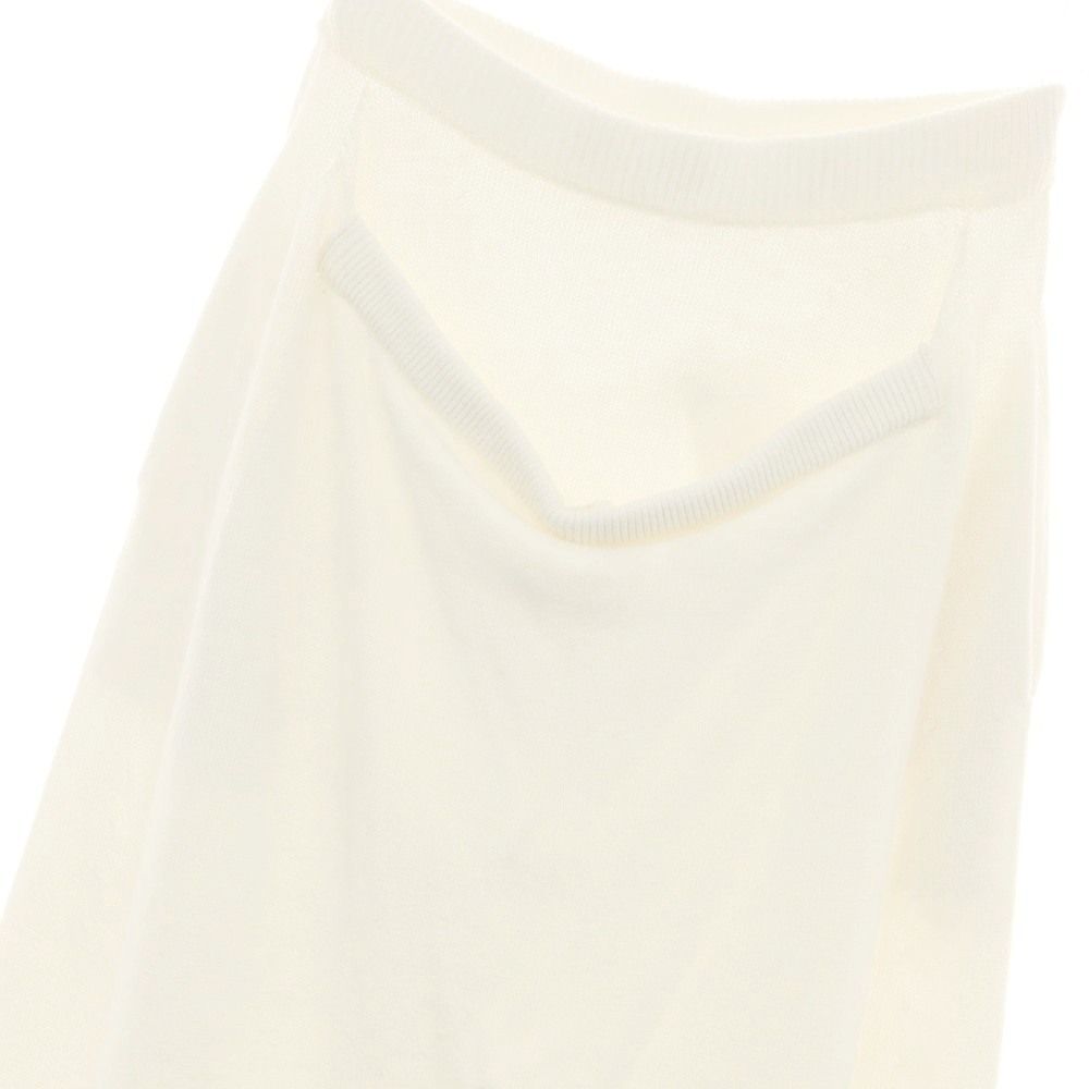 イッセイミヤケ ISSEY MIYAKE 春夏 コットン系 ニット イージーパンツ ホワイト サイズ表記なし L位 レディース