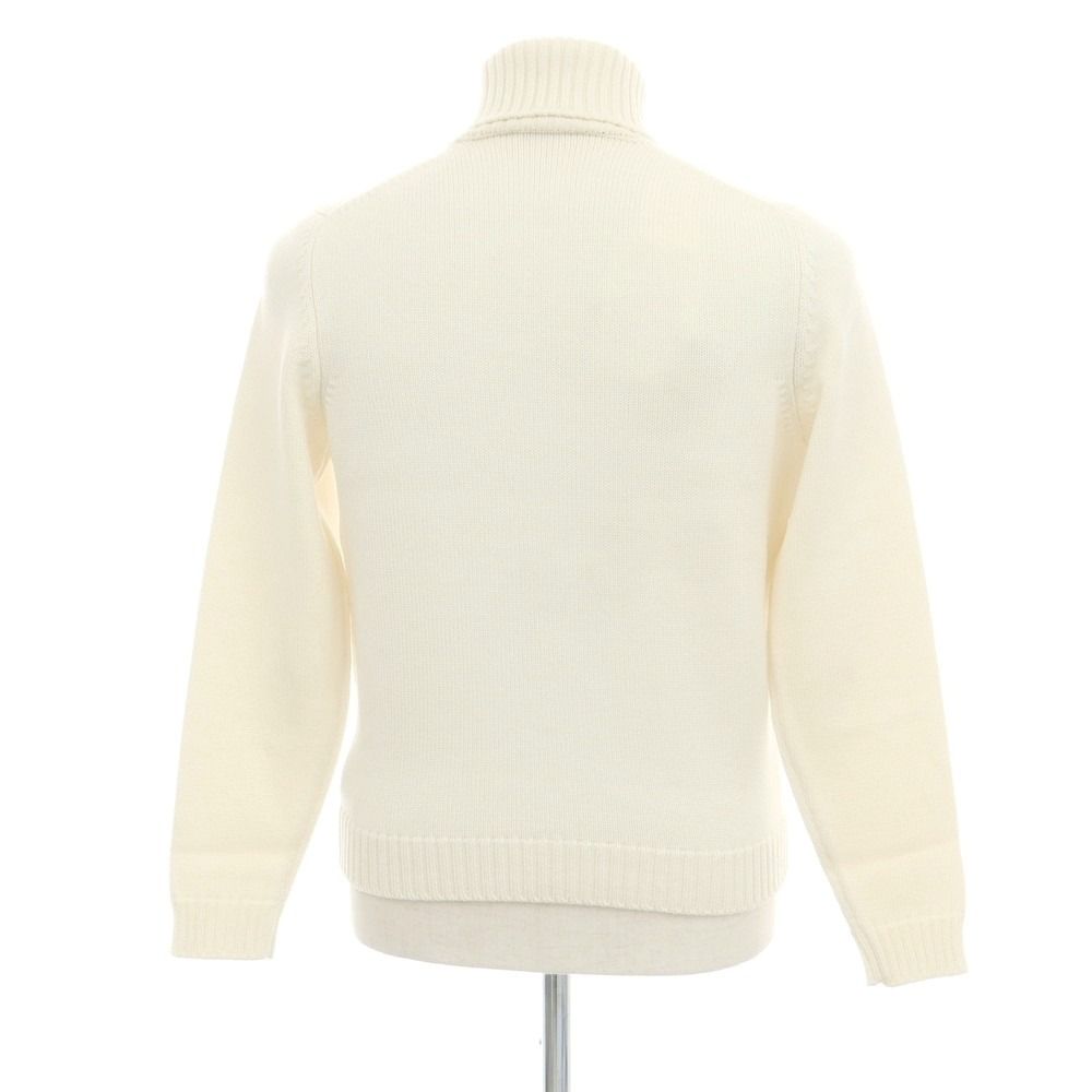 中古】ザノーネ ZANONE ミドルゲージウール タートルネックニット オフ