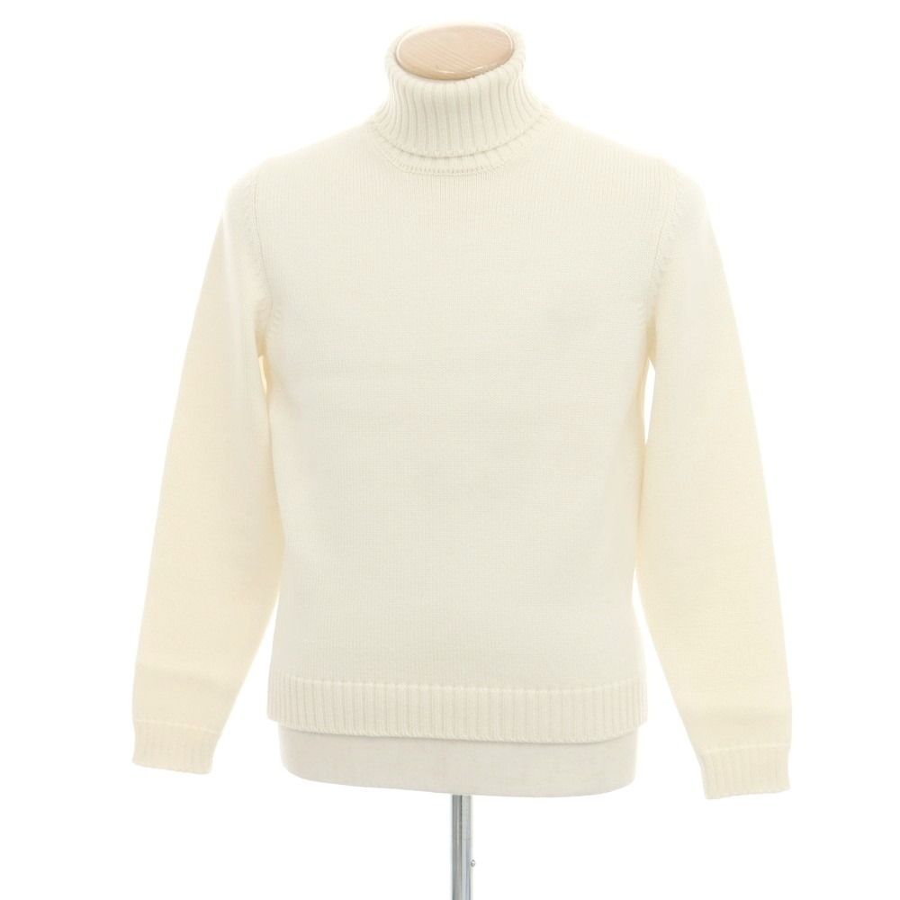 中古】ザノーネ ZANONE ミドルゲージウール タートルネックニット オフ