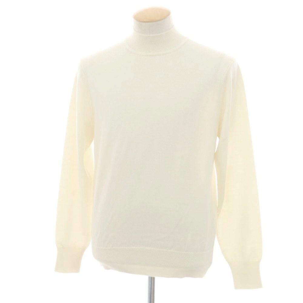 JOSEPH ジョセフ　ホワイト　ニット　46サイズ 中古】ジョゼフオム JOSEPH HOMME ウール ハイネックニット オフ