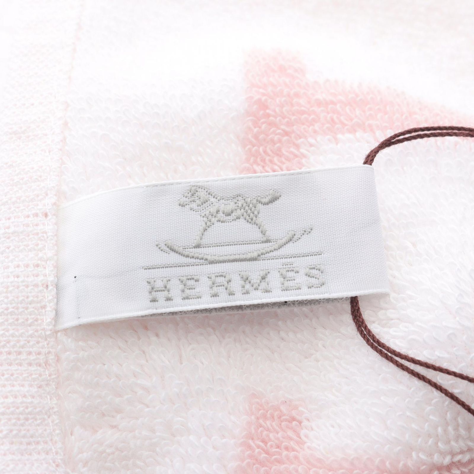 HERMES エルメス フェイスタオル アヴァロン ローズリラ タオル
