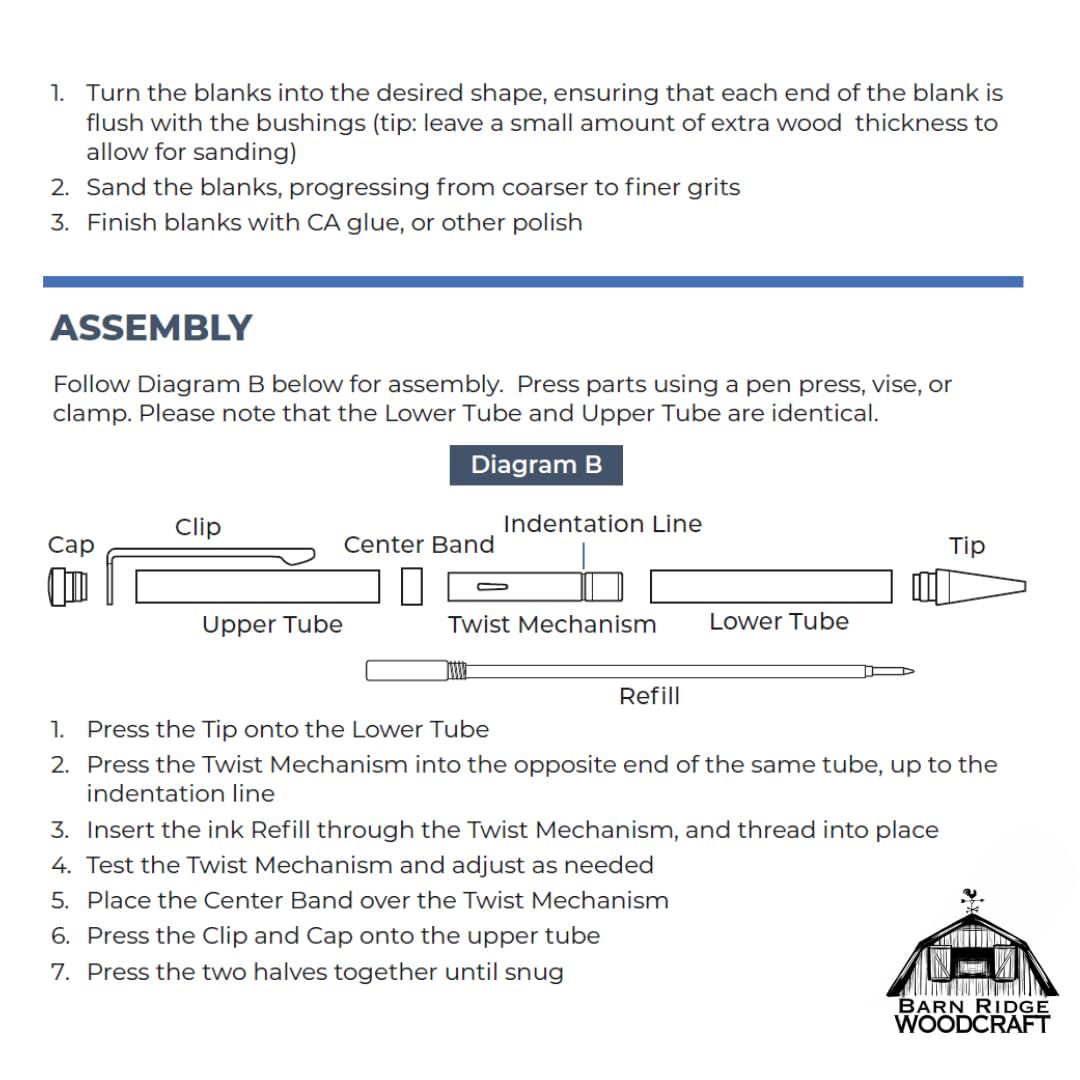  スリムラインペンキット ウッドターニング用 複数の仕上げ 7 mm ツイストペンキット 封筒紙 コピー用紙B5 その他 文房具 事務用品