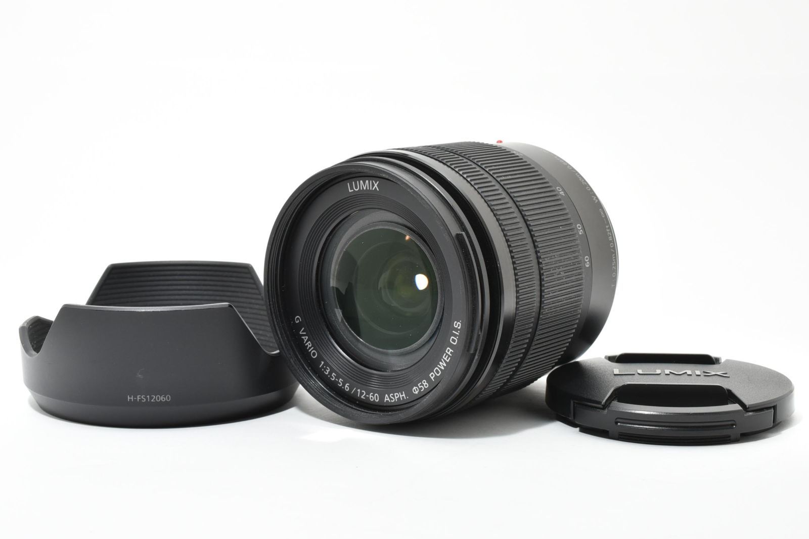 上品 Panasonic Lumix G Vario 12-60 mm f 3.5-5.6 Asph power OIS H-FS 12060