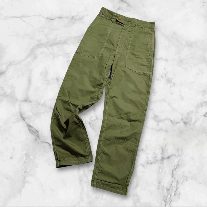 45 R rpm フォーティファイブアール ウェザーの908ベイカーパンツ オールシーズン R刺繍 アール刺繍 ブランドボタン 近年 サイズ1