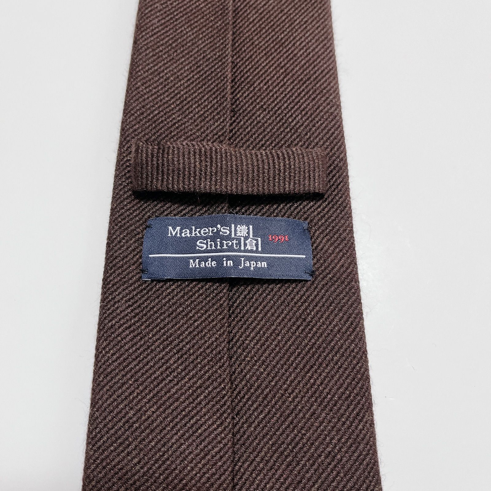 美品 フェアファクス ネクタイ ハイブランド ソリッドタイ 無地 光沢