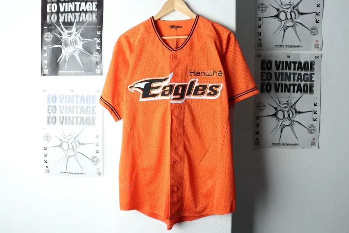 L-XL ブランド ヴィンテージ 半袖 Tシャツ Hanwhae Eagles ハンファ イーグルス 鄭恩源 チョン ウンウォン -1609 A