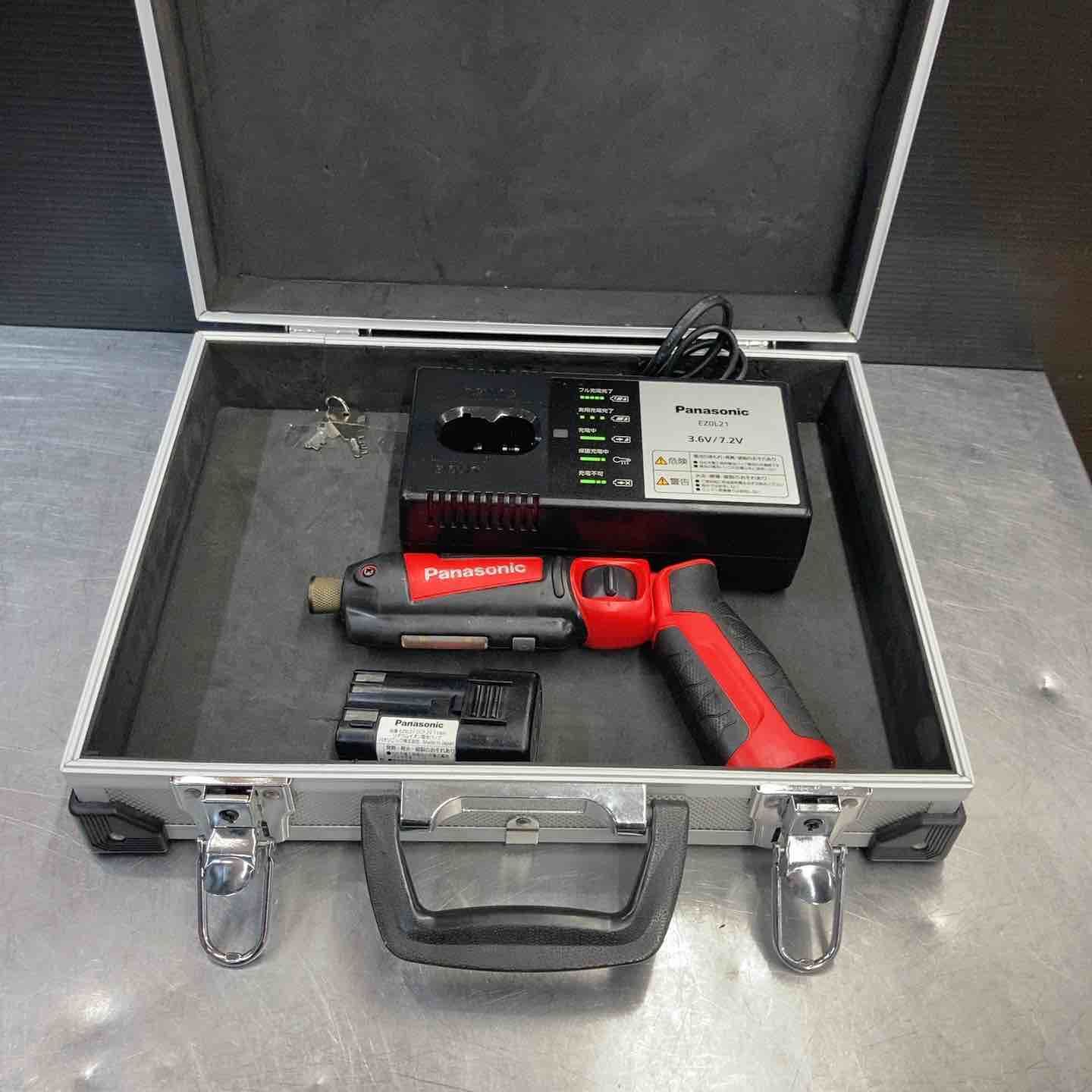 品 パナソニック Panasonic 7.2 V コードレススティックインパクトドライバー -R フルセット品