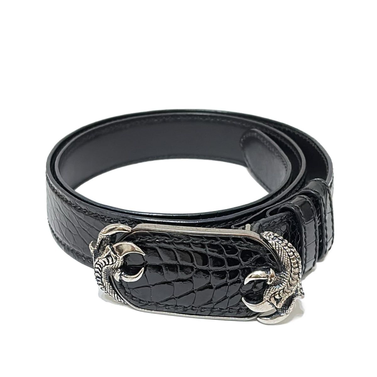 PRADA(プラダ) ベルト - 黒×シルバー - メルカリ