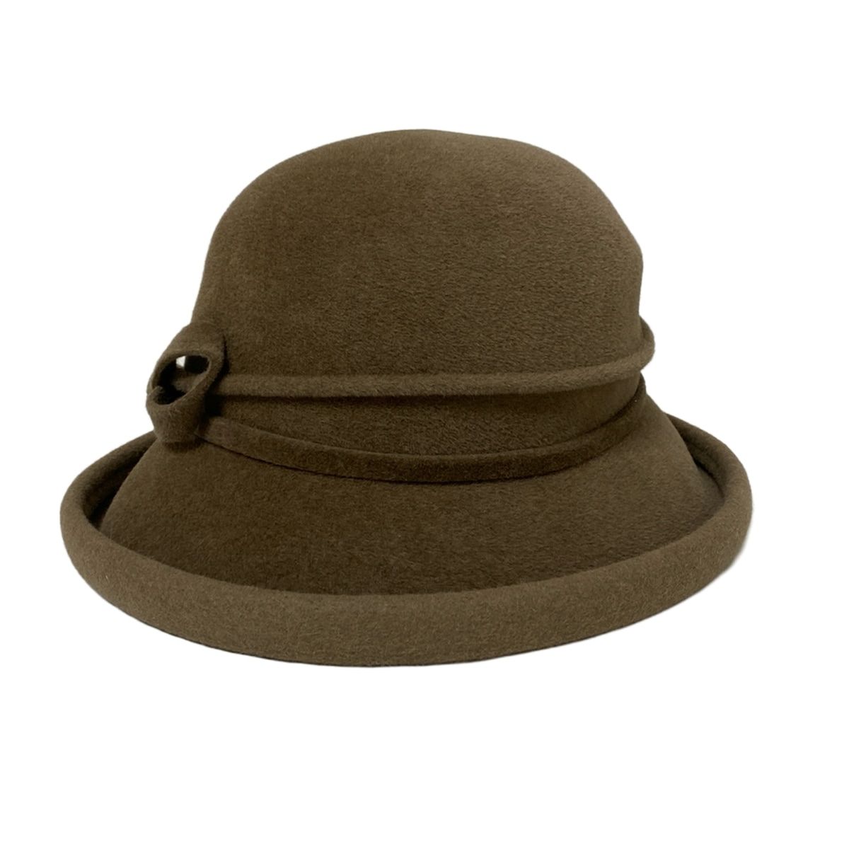 maxim マキシン ハット ライトブラウン リボン ラビット