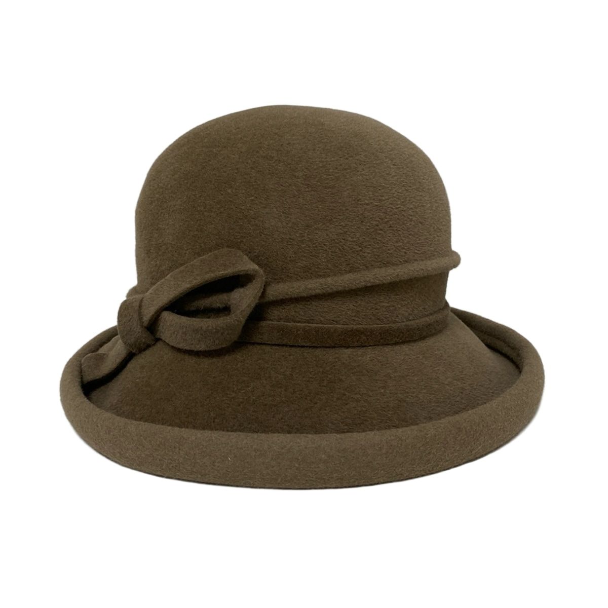 maxim マキシン ハット ライトブラウン リボン ラビット