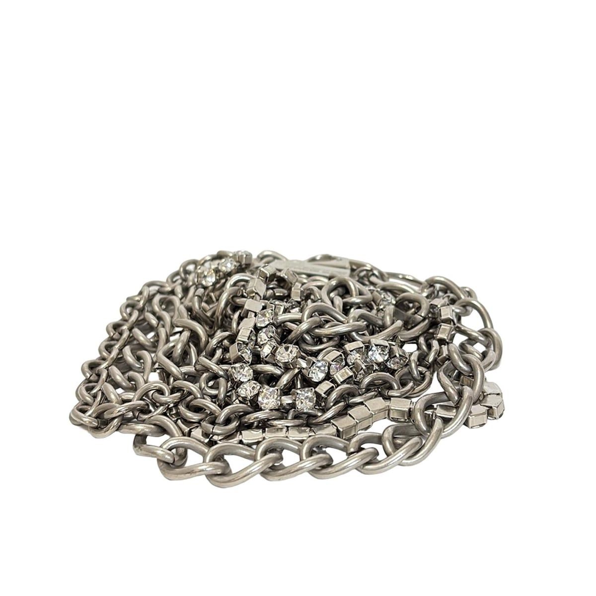 COMMEdesGARCONSJUNYAWATANABEMAN コムデギャルソンジュンヤワタナベマン ベルト - シルバー チェーンベルト