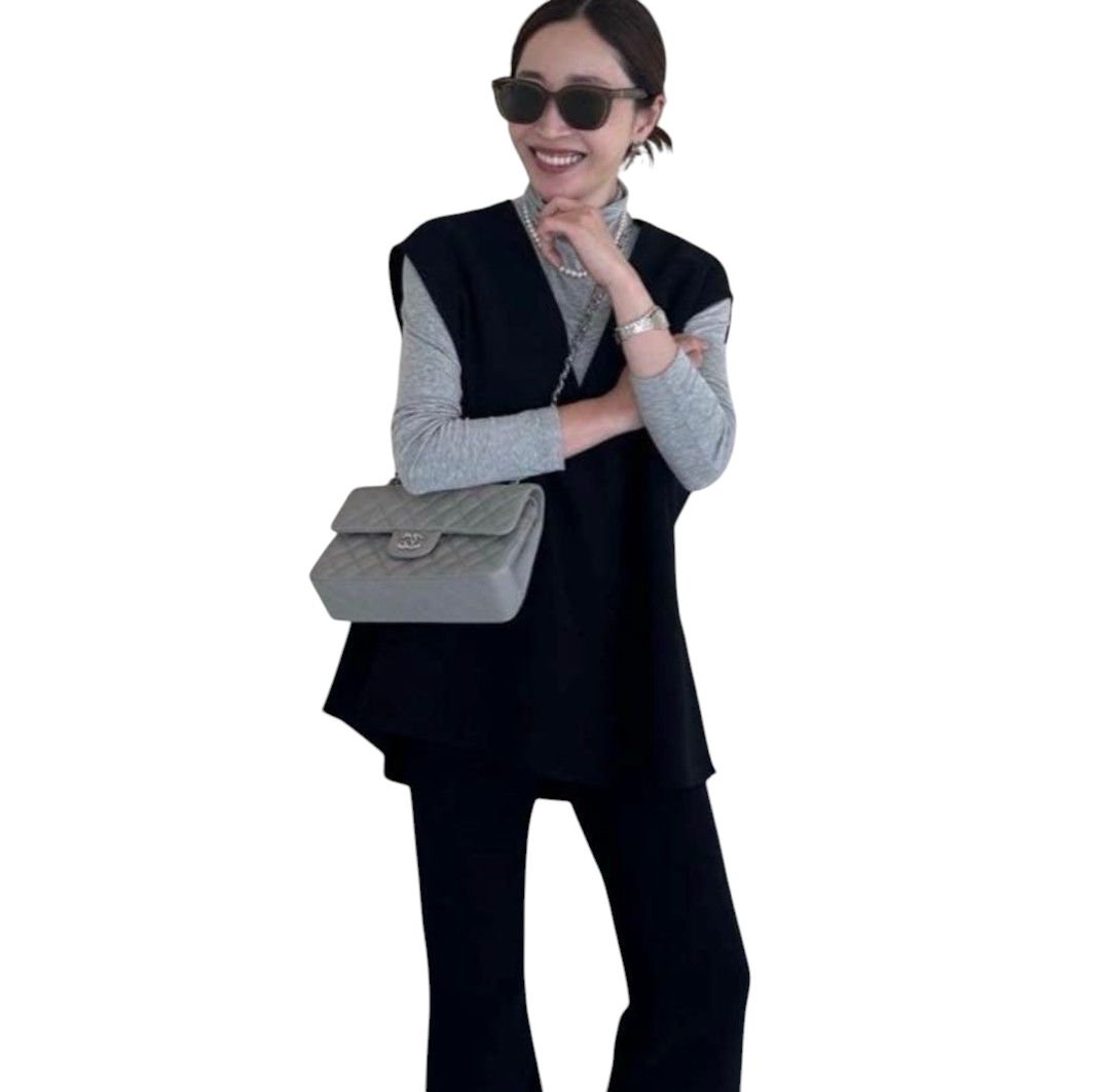 【美品】 ヨンファ クーコーベスト YONFA ベスト ジレ ブラック FREE 美品】 YONFA ヨンファ クーコーベスト ベスト ジレ ブラック サイズ