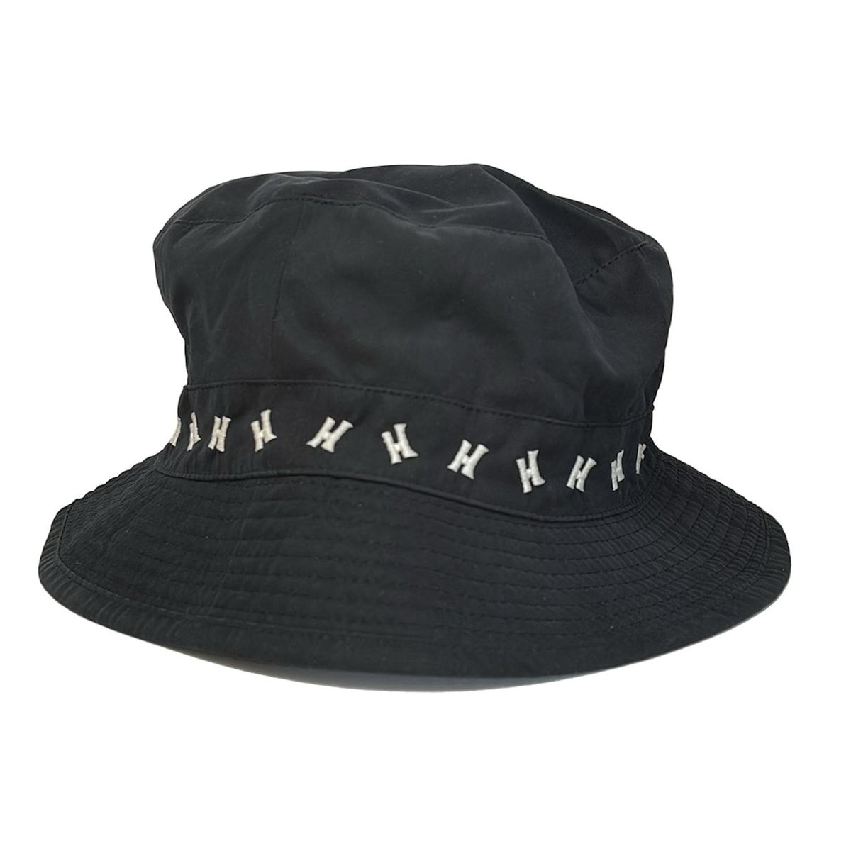  HERMES エルメス ハット 59 - 黒×白 H柄 その他 ハット