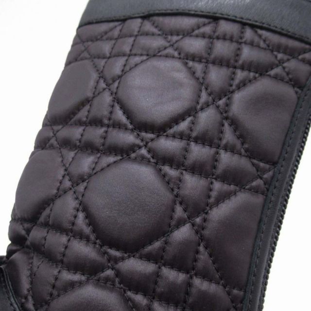  22 aw ベビーディオール baby Dior カナージュステッチ キルティング ブーツ バックジップ テクニカルファブリック シューズ 靴 27 17.0 cm 黒 ブラック T 71 キッズ ガールズ 子供靴 11 ブーツ ブーティ キッズシューズ