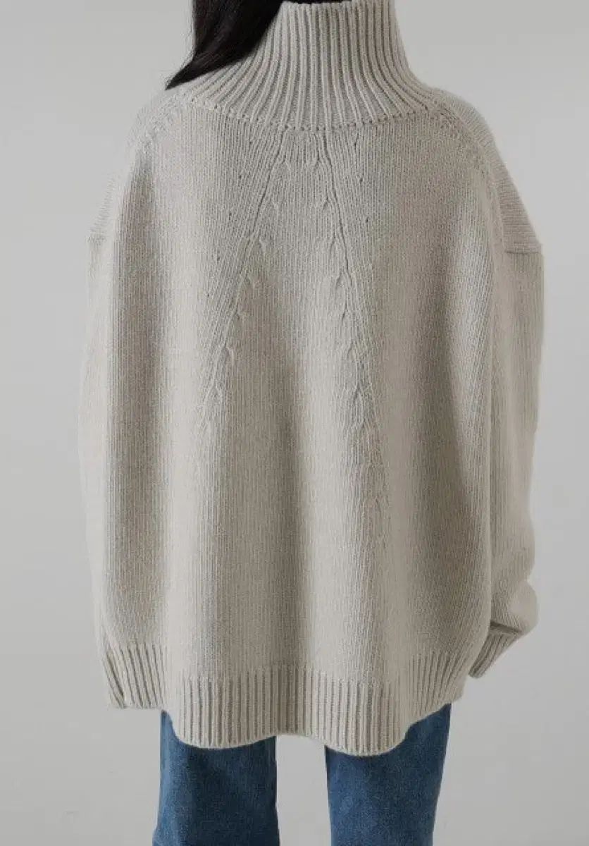 11 am ELEVEN elevenam タートルネック 製作 ニット オートミール