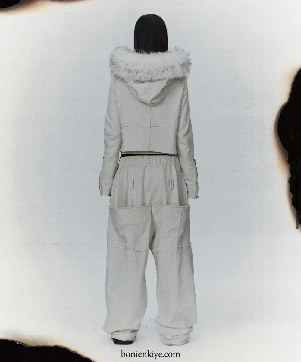  bonienkiye ファー フード ジャケット ジップアップ 3 サイズ ボニエンキエ パーカー トップス