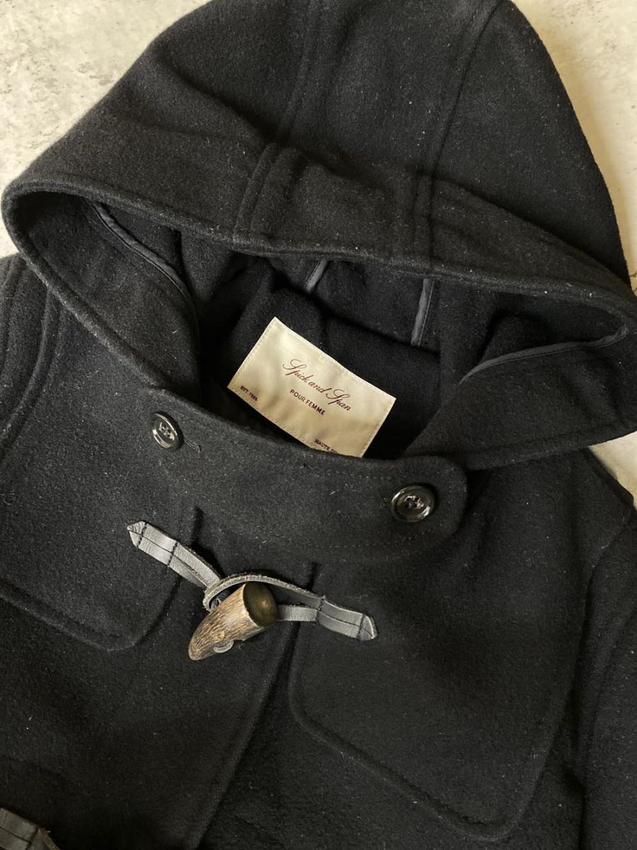 Spick & Span スピック＆スパン ダッフル コート size36/黒