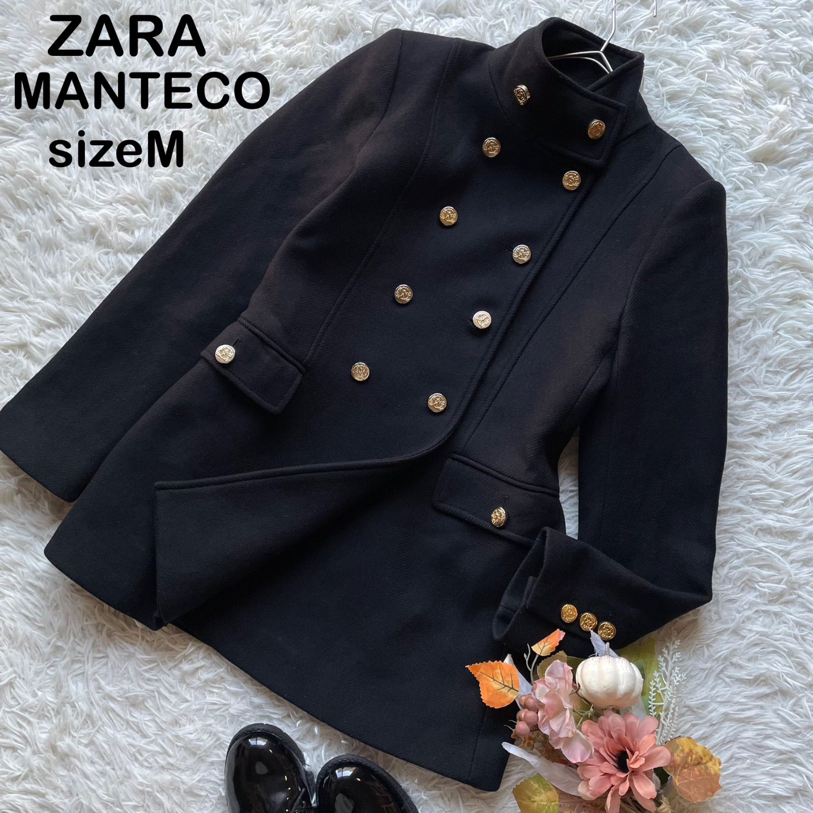 ZARA MANTECO マンテコ ナポレオンコート ダブル 金ボタン 定番 人気 M