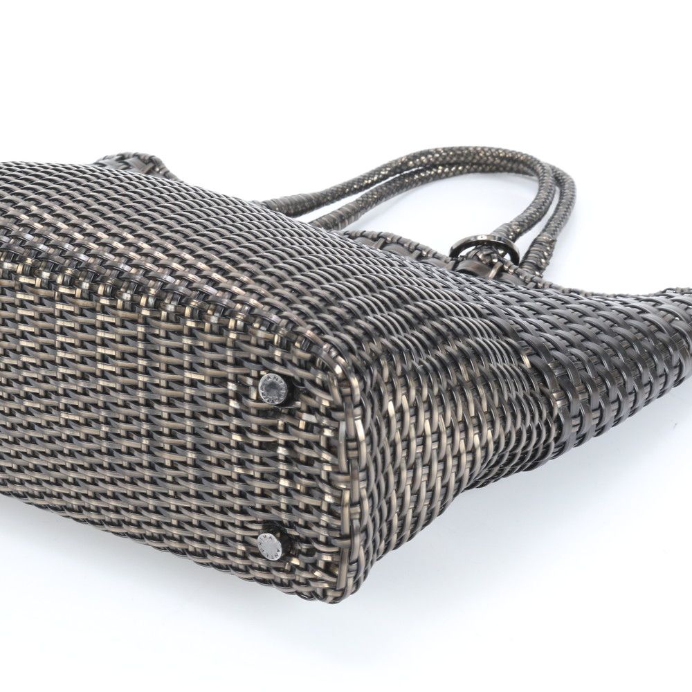 極美品 アンテプリマ ワイヤーバッグ イントレッチオ 編み込み トート