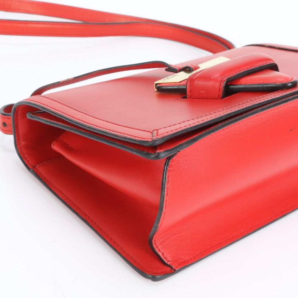 美品 ロエベ バルセロナ レザー 2WAY ショルダーバッグ 斜め掛け