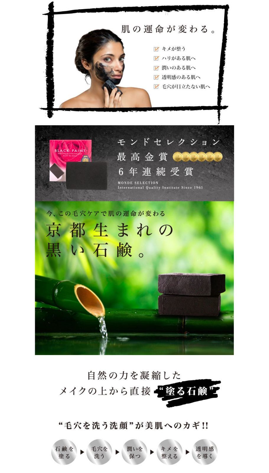 毛穴ケアで肌の運命が変わる 1回洗顔OK クレンジング不要 120g