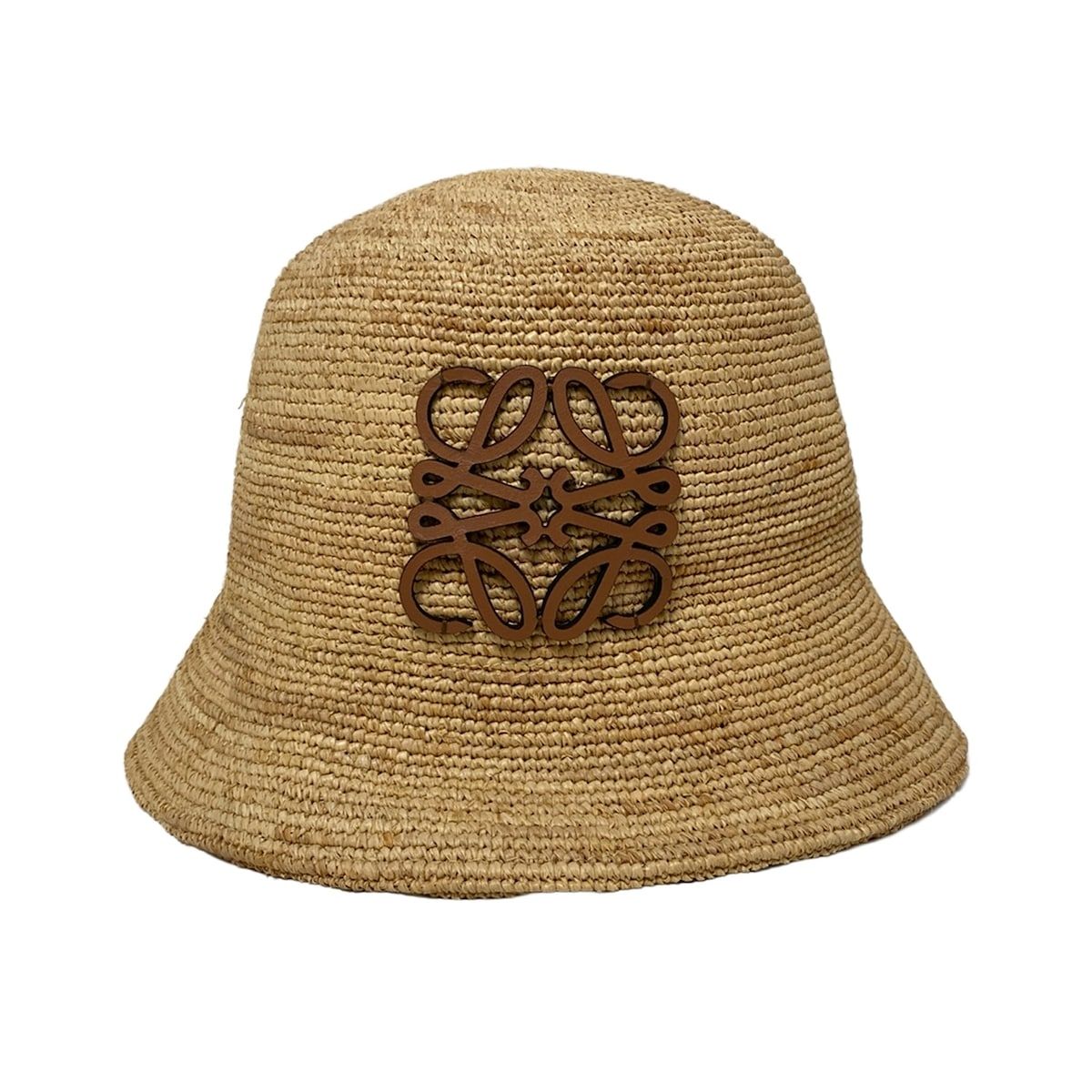 LOEWE ロエベ ハット 57 ベージュ バケット アナグラム