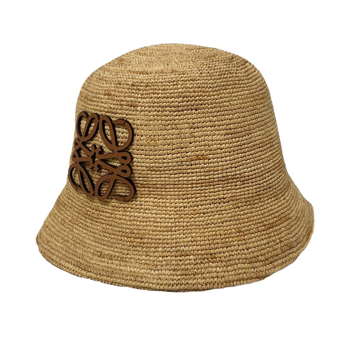 LOEWE ロエベ ハット 57 - ベージュ バケット アナグラム