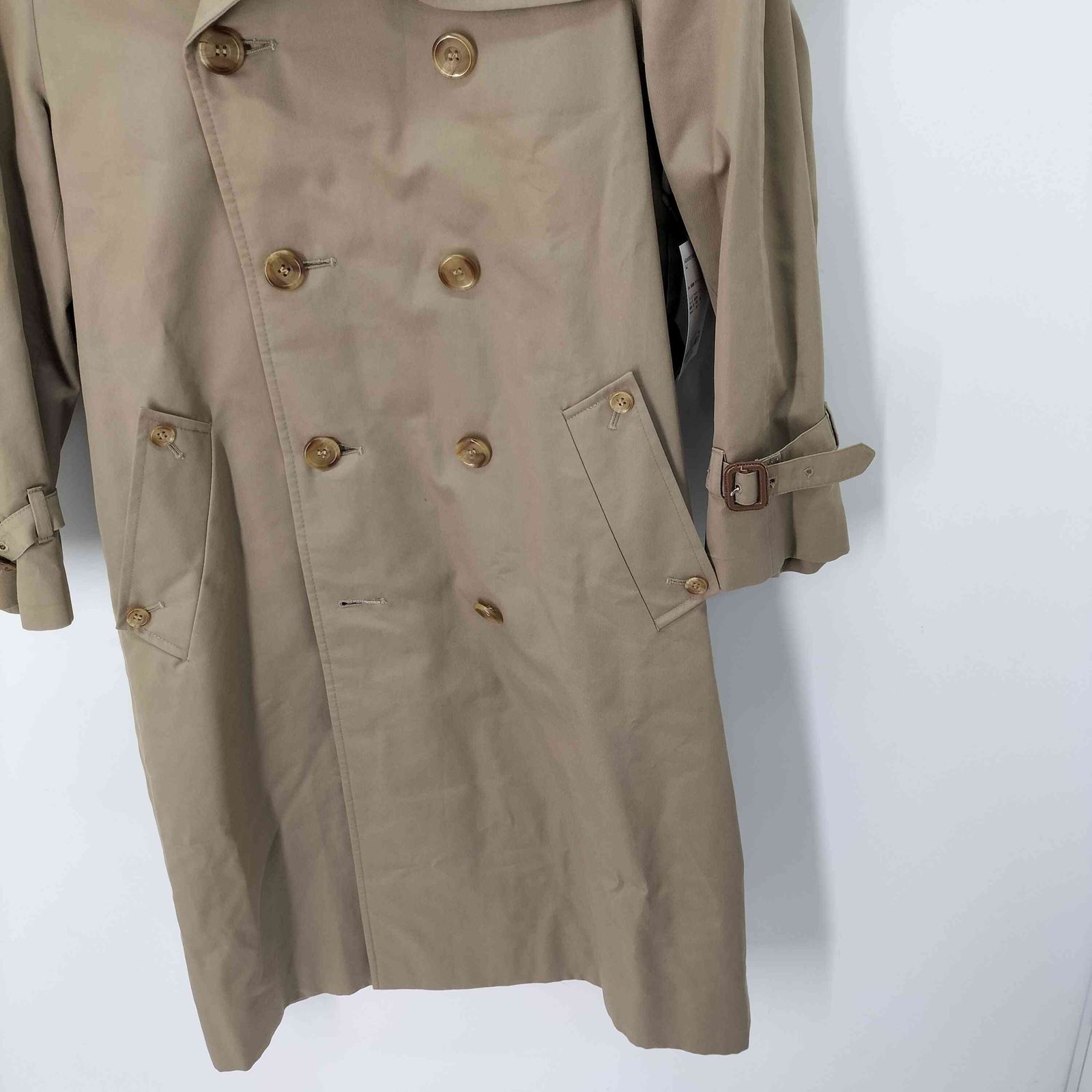 アクアスキュータム AQUASCUTUM 80s 英国製 ダブルトレンチコート