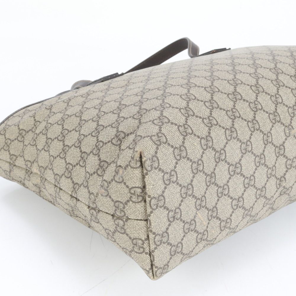 極美品 グッチ GG スプリーム 211137 レザー トート バッグ ショルダー