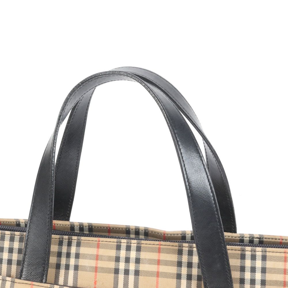 美品 バーバリー ノバ チェック シャドーホース レザー トート バッグ