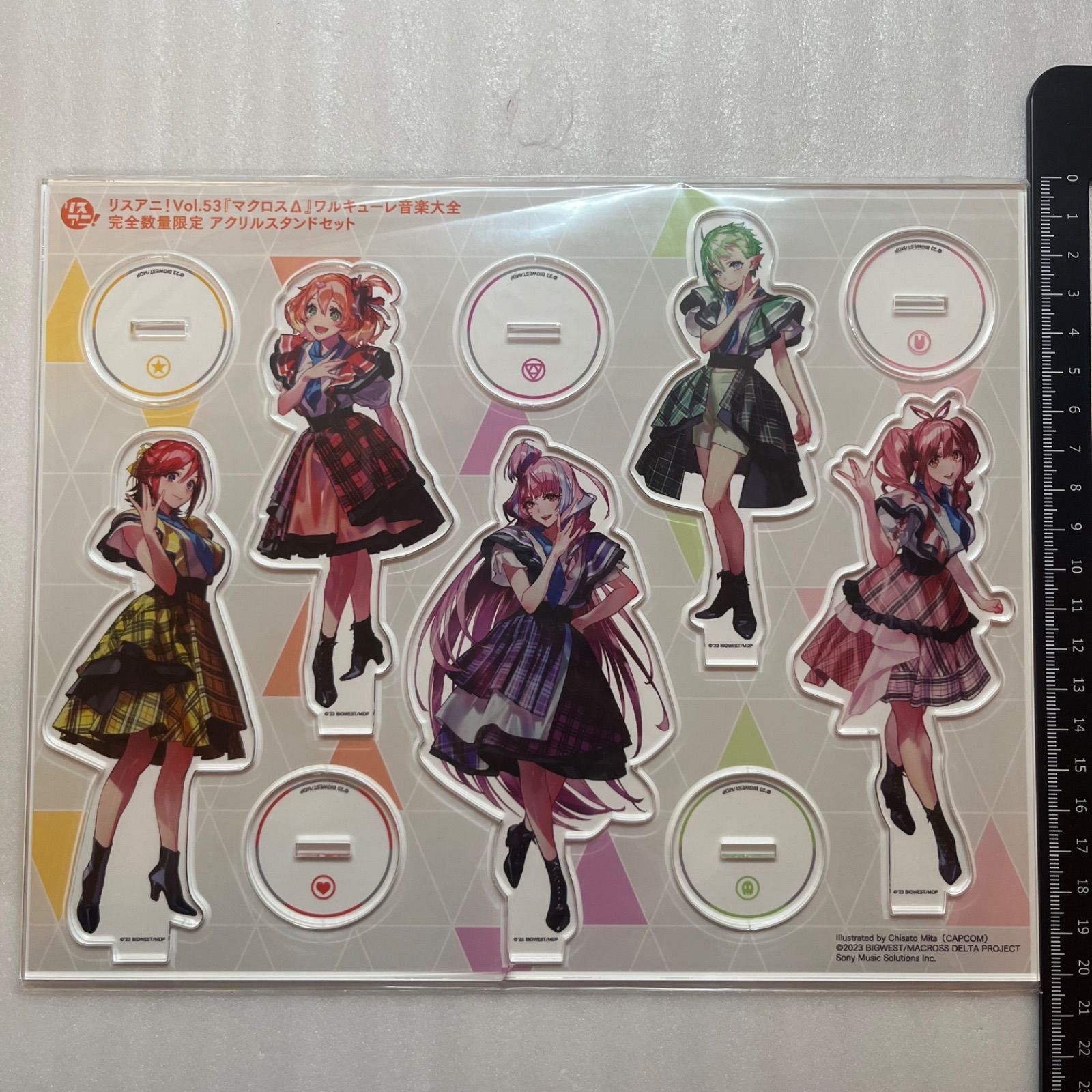 マクロスΔ ワルキューレ М魂限定アクリルスタンド5種セット リスアニ！マクロスΔ ワルキューレ 音楽大全完全数量限定 アクリル