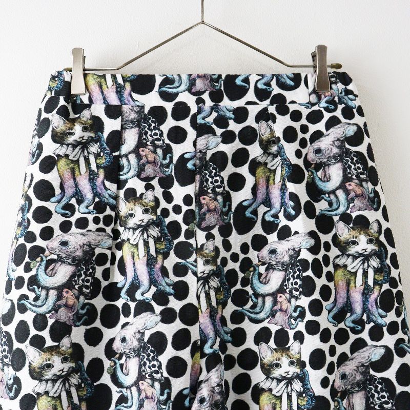  ヒグチユウコ アロハパンツ オクトパス ｜ブラック ホワイト ロング イージー ドット その他 パンツ