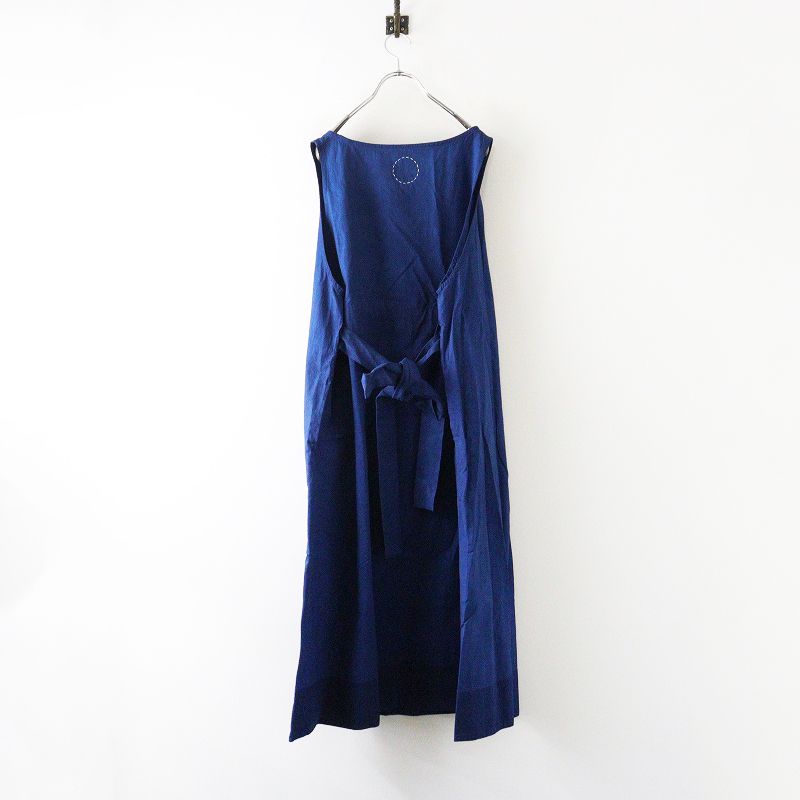 コズミックワンダー COSMIC WONDER Cotton linen weather cloth big tank top day dress ドレス 1 ブルー 琉球藍