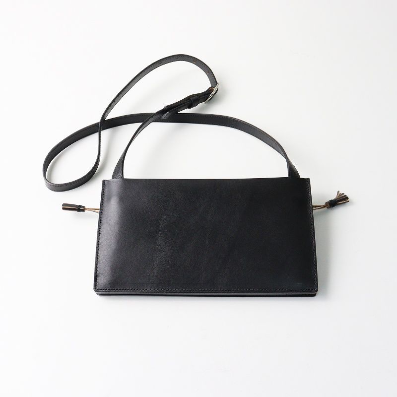 新品✨R&D.M.Coオールドマンズテーラー　ショルダーウォレット　ブラック R&D.M.Co- オールドマンズテーラー SHOULDER WALLET レザーショルダー