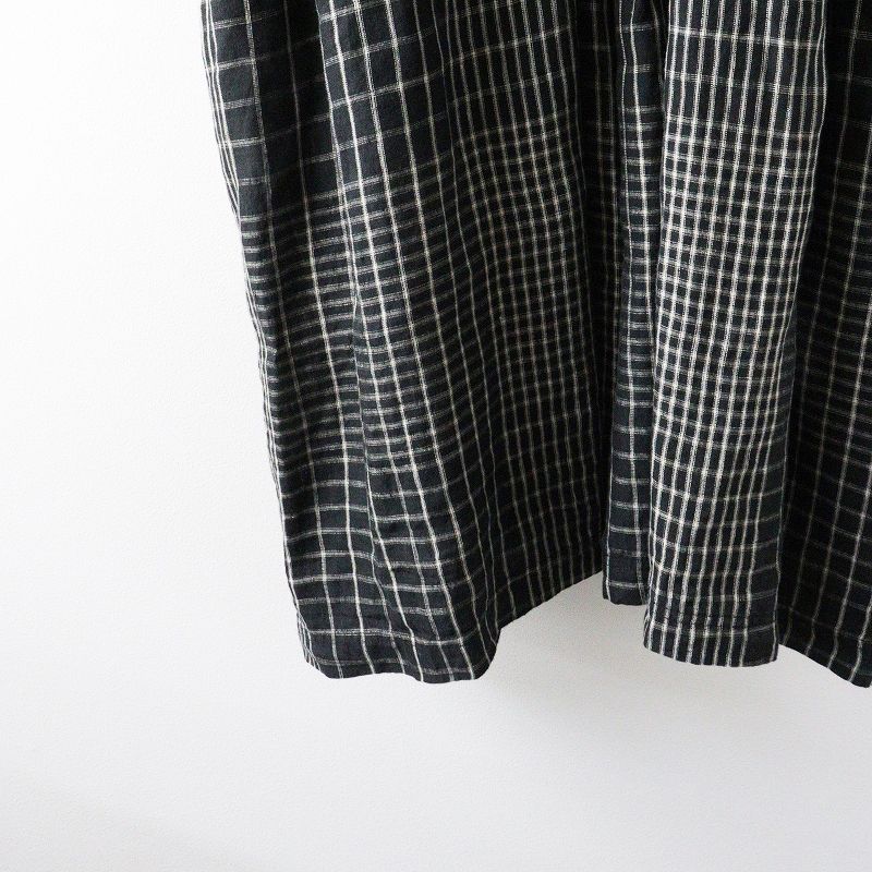 イチアンティークス ICHI Antiquites リネン ランダムチェック シャツ