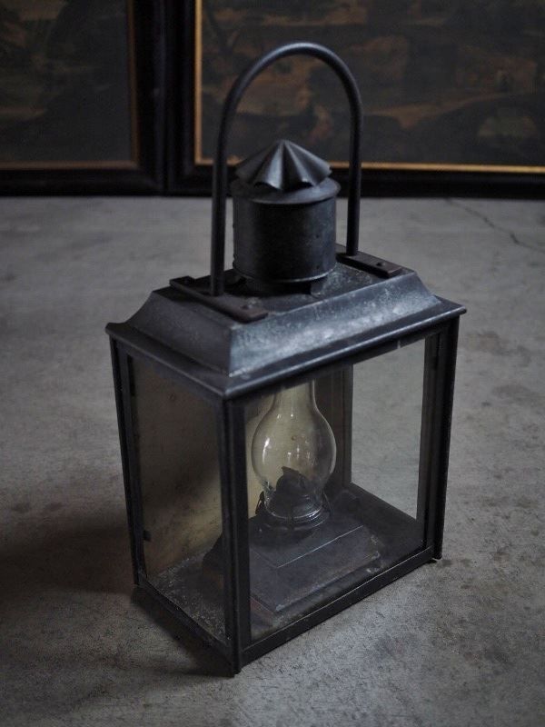 アンティーク カンテラランプ 明治～大正時代 古録展 品番K 2323