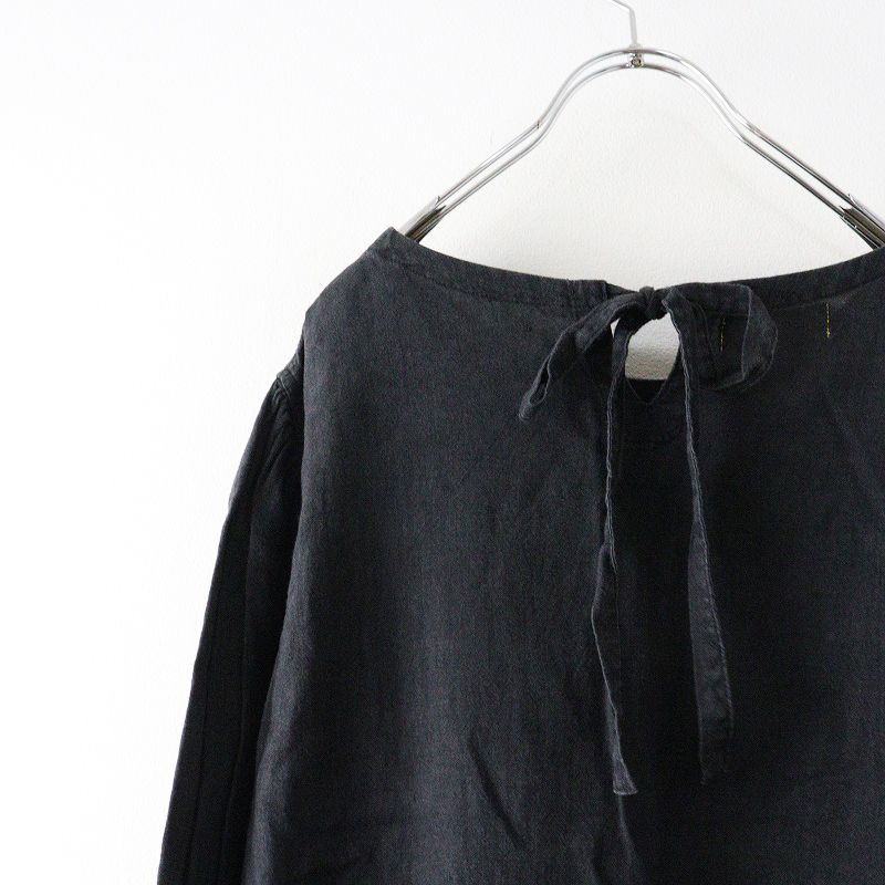  イチ ichi アンティークス ノワール Antiquites noir リネン ノー ギャザー ワンピース ブラック その他 その他