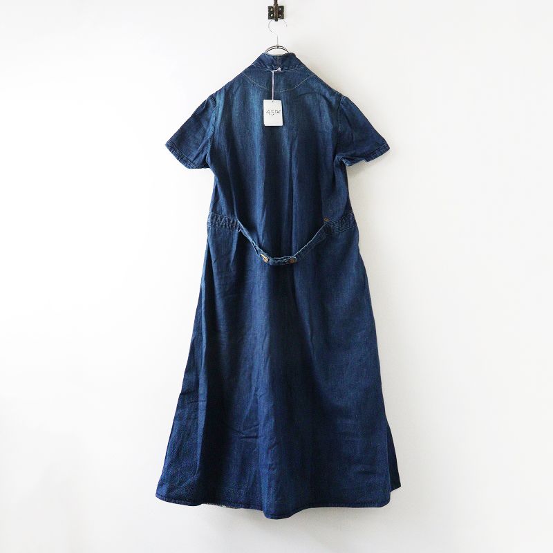 2025 SS フォーティーファイブアール 45 R 45プチデニムの袖付きベストドレス 淡 3 ブルー トップス インディゴ