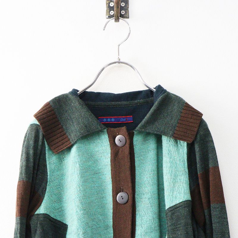 美品 センソユニコ あん吉 Sensounico ann吉 縮絨ウール切替