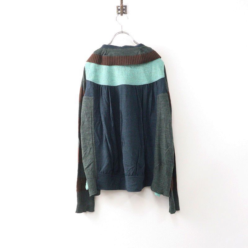 美品 センソユニコ あん吉 Sensounico ann吉 縮絨ウール切替