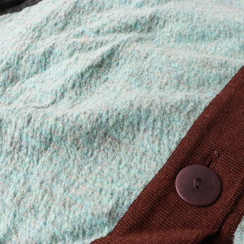 美品 センソユニコ あん吉 Sensounico ann吉 縮絨ウール切替