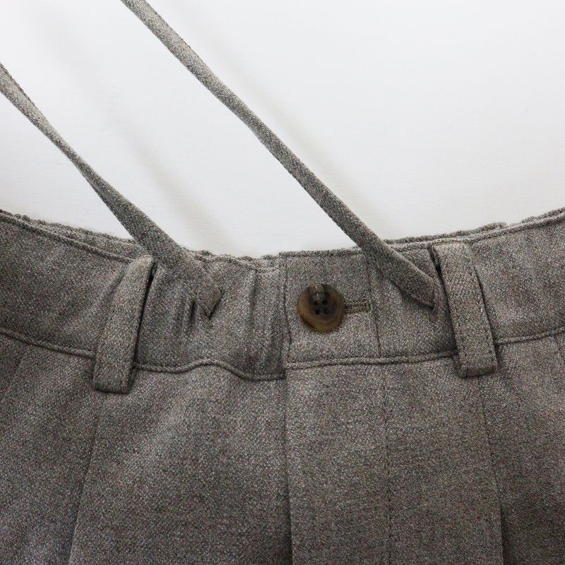 ウエストゴムのウールパンツ S‖