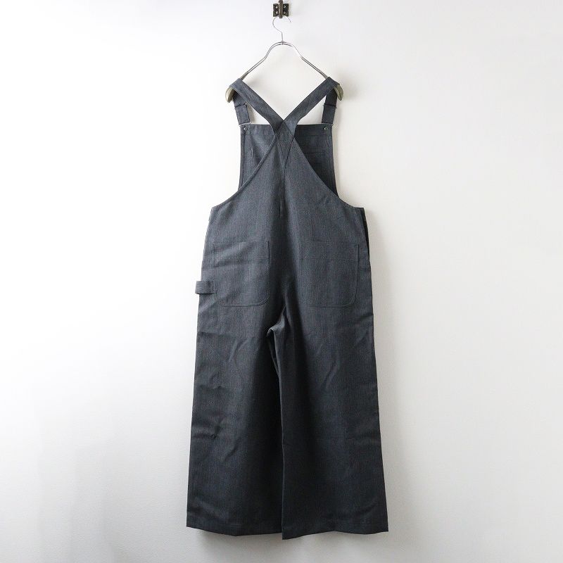 2025 AW 定価3 5万 イエナ IENA LA BOUCLE ウールツイルオーバーオール 36‖グレー パンツ ロング