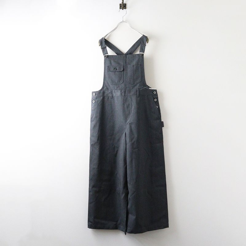 2025 AW 定価3 5万 イエナ IENA LA BOUCLE ウールツイルオーバーオール 36‖グレー パンツ ロング