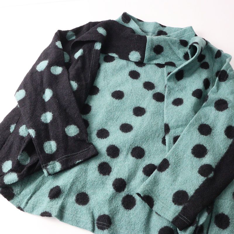 センソユニコ 慈雨 ジウ Sensounico 圧縮ウール ドット変形プル